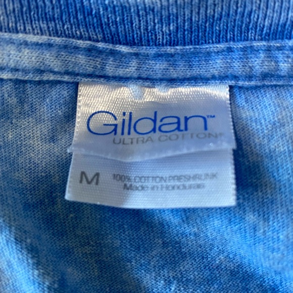 House of Chingasos Men’s S Vintage Blue Stained Graphic Tee - Picture 3 of 3